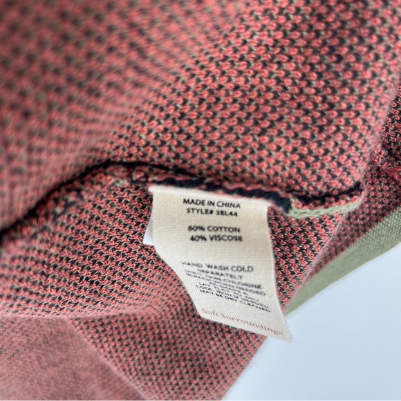 Soft Surroundings Icon Longline Cardigan Sweater PXS 3/4 Sleeve Colorful Art - Picture 7 of 11